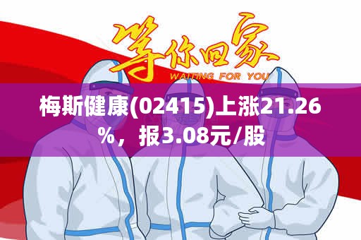 梅斯健康(02415)上涨21.26%，报3.08元/股